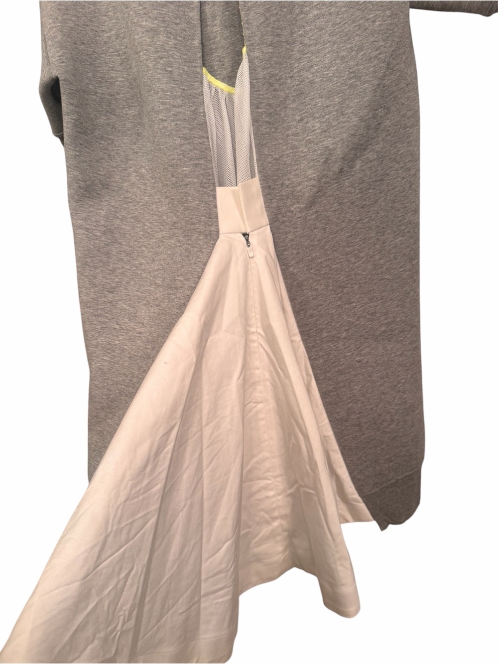 NikeLab Sacai Tech Fleece Sweatshirt Tennis Wedding Dress Bustle Sz M - Picture 4 of 5